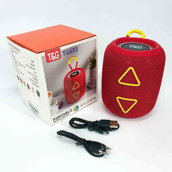 Bluetooth колонка з USB і AUX входом TG655, Портативна Bluetooth колонка AUX Стерео переносна WP-51 Івано-Франківськ