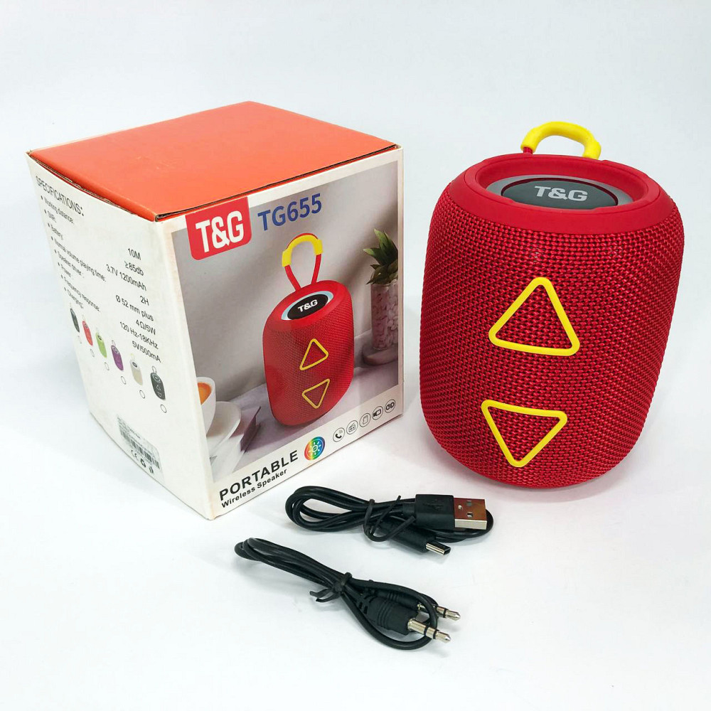 Bluetooth колонка з USB і AUX входом TG655, Портативна Bluetooth колонка AUX Стерео переносна WP-51 Івано-Франківськ - фото 4