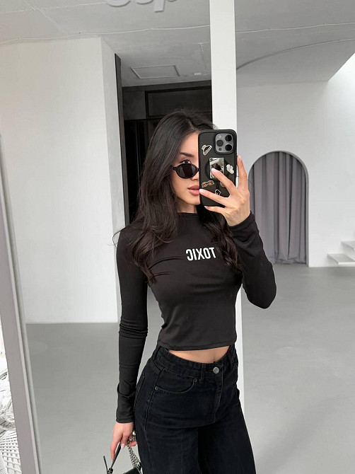 Женский укороченный лонгслив микродайвинг Одесса - изображение 3