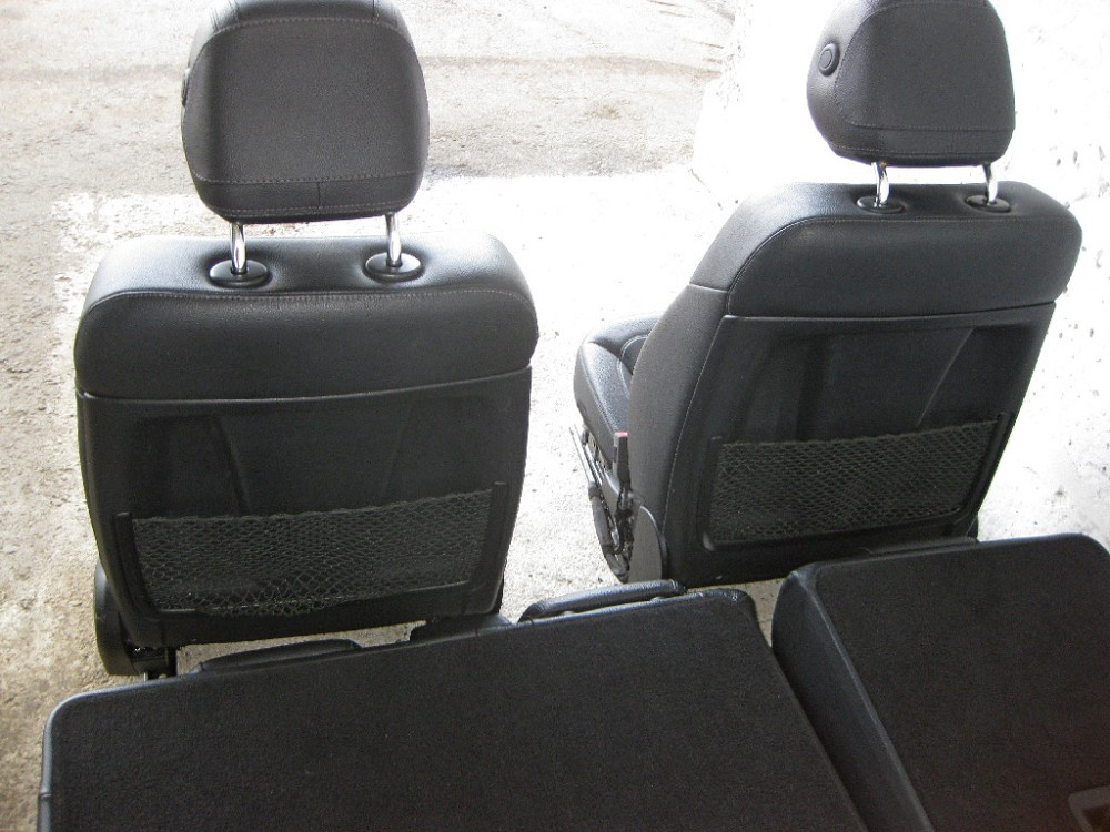 Mercedes-Benz  A1669103108 9D88 Комплект сидінь чорний шкірозамінник GLS X166 Одеса - фото 10