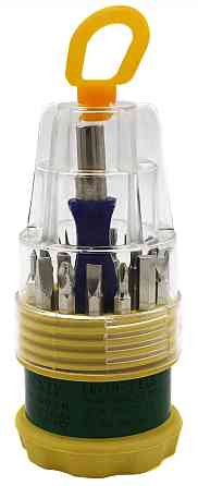 Набор отверток СТАКАНЧИК МАЛЕНЬКИЙ с 16 насадками. Днепр