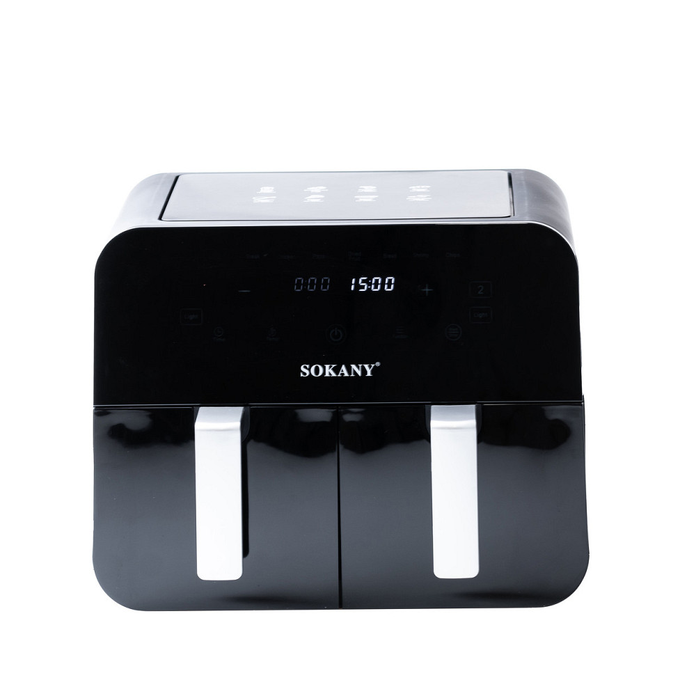 Sokany Аерофритюрниця SOKANY SK-10005 на 10 літрів, з двома відділеннями 2400 Вт чорна Коломыя - изображение 1