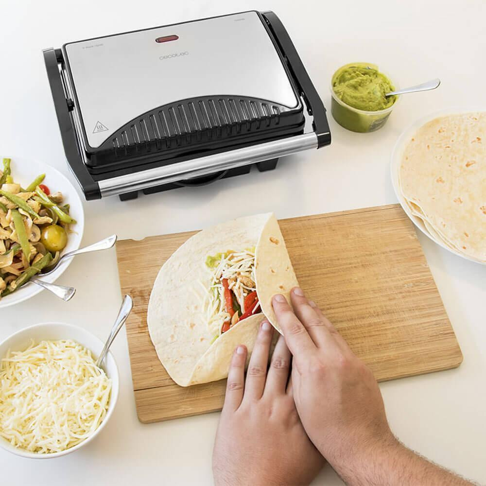 Гриль Cecotec Rock"nGrill 1000 W CCTC-03023 (8435484030236) ( нержавіюча сталь із чорним ) Харків - фото 4