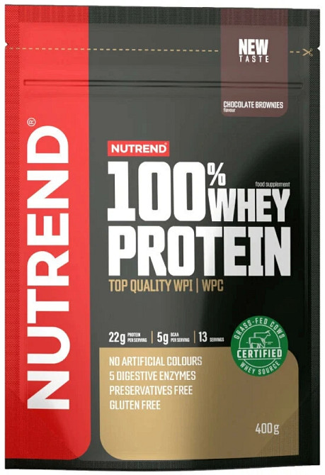 Протеїн Nutrend 100% Whey Protein 400 g (Chocolate brownies) Луцьк - фото 1