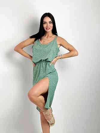 Літній сарафан з розрізом "Kristen" оптом | Розпродаж моделі Київ