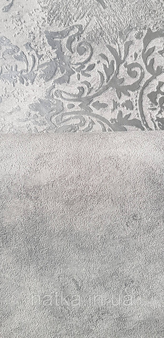Шпалери вінілові на флізеліні гарячого тиснення DUKA Selective 1.06x10 під штукатурку структурні щільні сірі 32651-5 Київ - фото 3