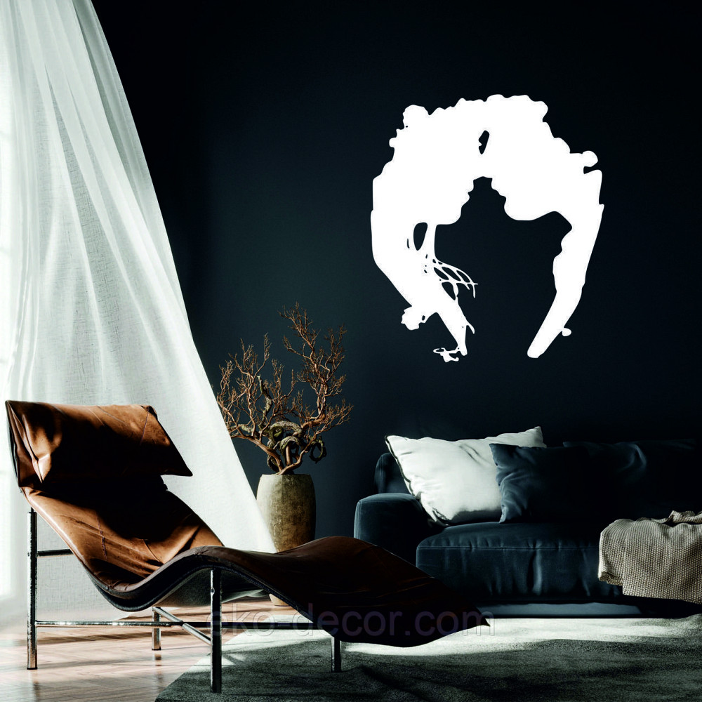 Декоративне настінне 3D Панно «Силует пари», Декор на стіну з об'ємом 50*43 см, Білий Київ - фото 1