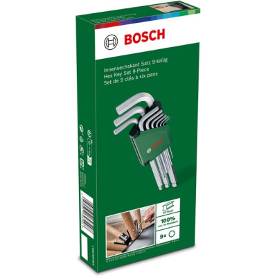 Ключ Bosch шестигранный, набор 9шт, шаровидный наконечник (1.600.A02.BX9) Винница - изображение 3