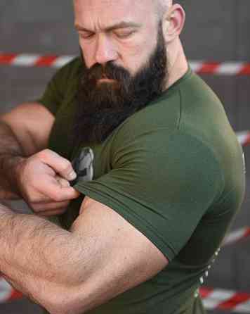 Тактична ХЛОПКОВА футболка NECRONIMICON хастлер олива НП5203 Одеса