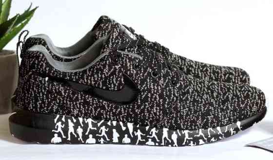 Кроссовки Nike Серые Мужские Найк Чёрные Тканевые (размеры: 41,42,43,44,45) Днепр