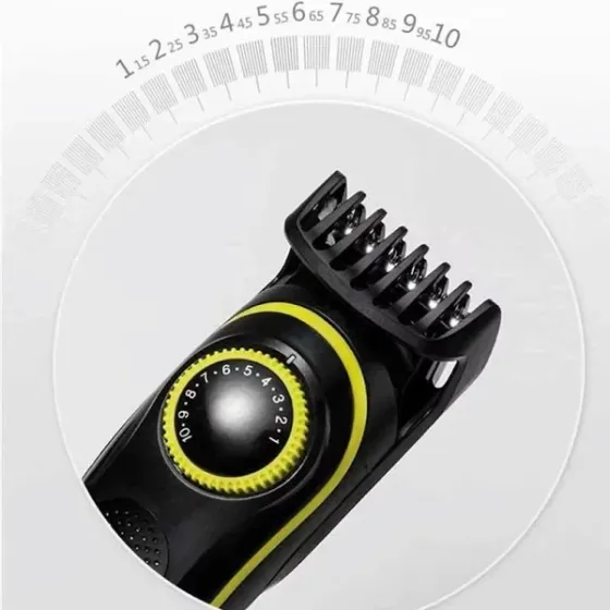 Машинка для стрижки волосся Kemei KM-696 з 6 насадками та регульованою довжиною стрижки. Одеса