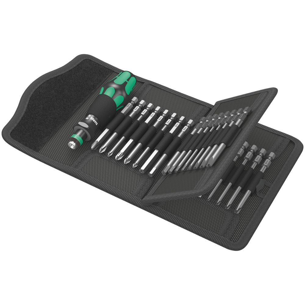 Викрутка WeraKraftform набір 33шт, бітотримач 1/4", 32 подовжені біти 89мм PH,PZ,HEX,SL,Torx 05059297001 Одеса - фото 1