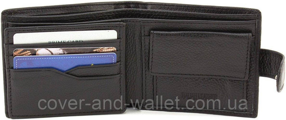 Классический мужской кошелек из натуральной кожи с блоком под карты ST Leather Киев - изображение 3