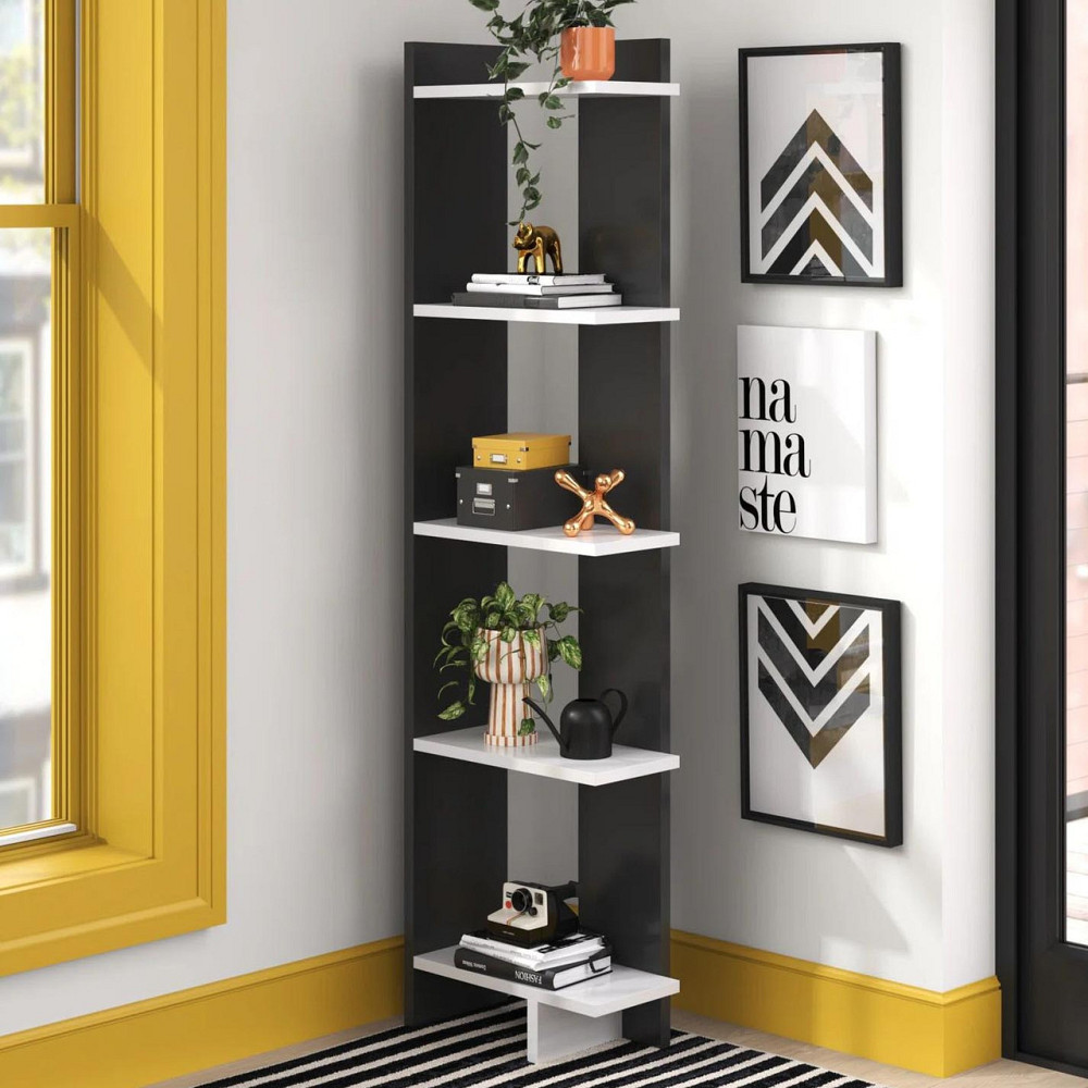 Стелаж кутовий "Мілвертон" венге-зефір Миколаїв - фото 1