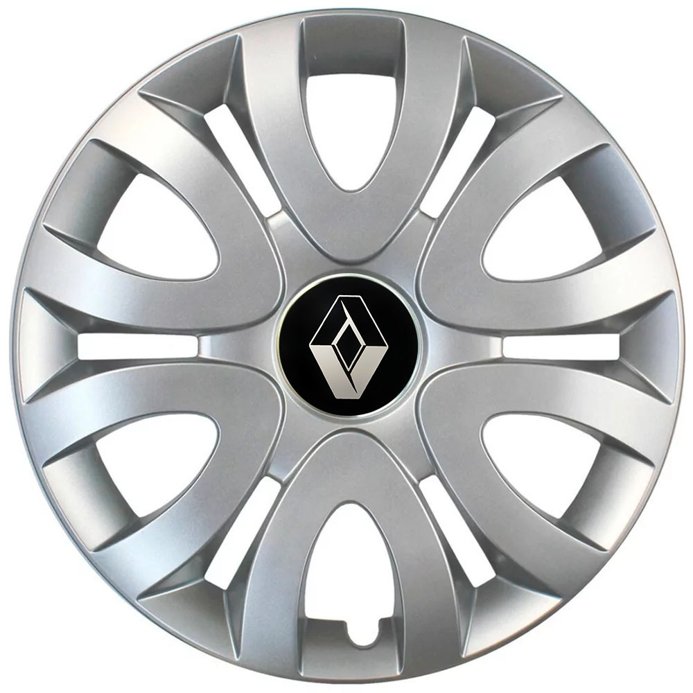 Автомобильные модельные колпаки R15 Renault 330 4шт, SJS, серебряные Киев - изображение 1