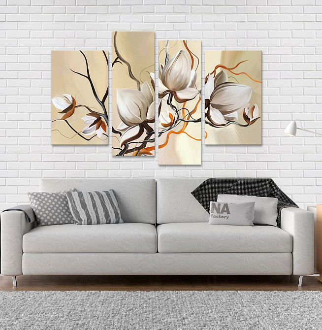 Модульна картина Абстракція Квіти Art-110_4 Київ - фото 2