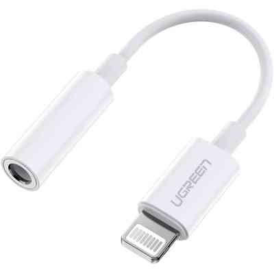 Перехідник Lightning to 3.5 mm 0.1m Headphone Jack Adapter Model US212 white Ugreen (30759) Вінниця