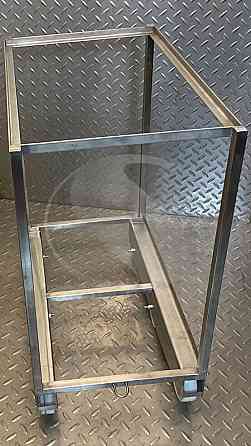 Євро-візок з полицею для пластикових ящиків Київ