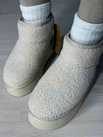 Угги женские Itts 1707-3 с мехом тедди на платформе молочные, 39, 24,5 см Киев