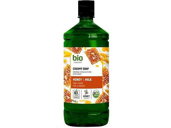 Крем-мило 946 мл бутилка ЗАПАСКА Honey Milk ТМ Bio Київ