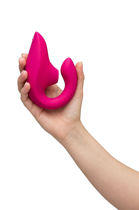 Стимулятор точки G и клитора Womanizer Blend Pink вакуум и вибрация, ярко розовый Sex Aura Киев - изображение 3