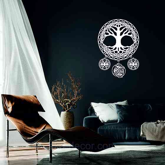 Декоративное настенное Панно «Ловец снов» Декор на стену 70*100 см, Белый Киев