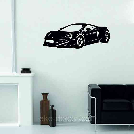 Декоративное настенное Панно «Машина» Декор на стену 110*83 см, Черный Киев