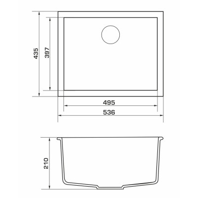 Мийка кухонна GRANADO UNDER TOP MAX white (gr3005) Вінниця - фото 5