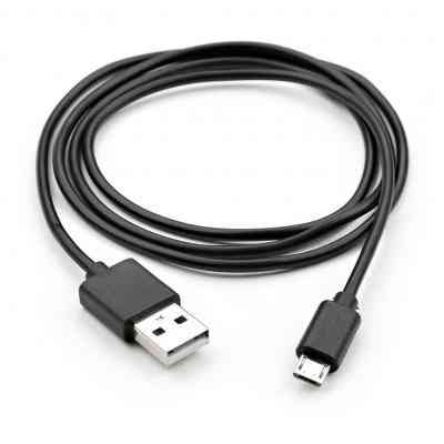 Дата кабель USB 2.0 AM to Micro 5P PVC 1m black Vinga (VCPDCM1BK) Вінниця