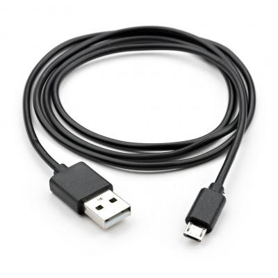 Дата кабель USB 2.0 AM to Micro 5P PVC 1m black Vinga (VCPDCM1BK) Вінниця - фото 2