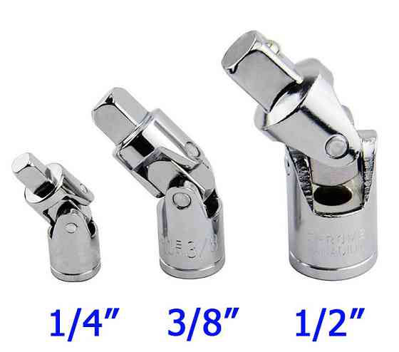 Набір карданних шарнірів для торцевих головок 1/4, 3/8, 1/2 Київ