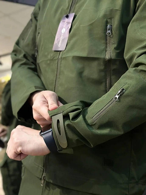 Тактична куртка чоловіча олива легка, водостійка, для туризму, риболовлі та активного відпочинку Львів - фото 6