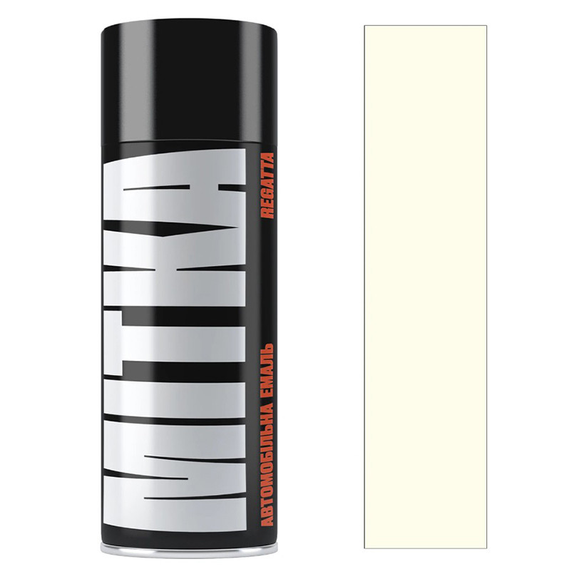 Емаль автомобільна MITKA 201 Біла глянцева аерозоль, 400мл Львів - фото 1