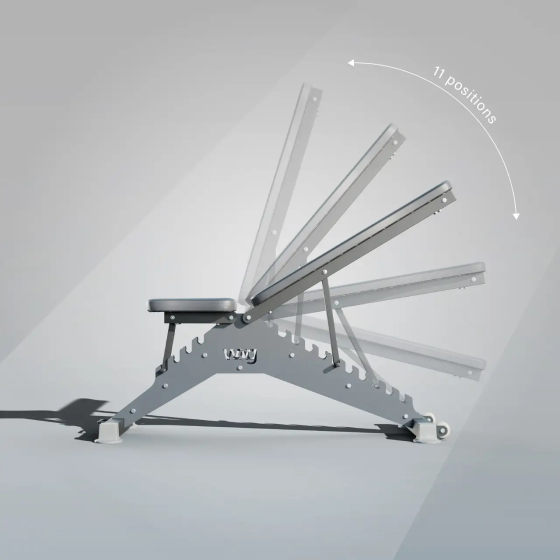 Лавка для жиму горизонтальна регульована WCG Blade без стійок Київ