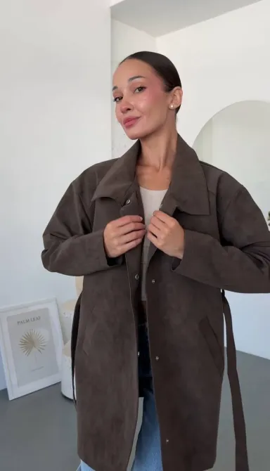 Жіночий тренч із фактурної екошкіри Vintage весна-осінь Одеса - фото 5