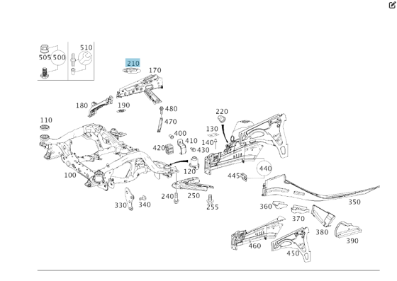 Mercedes-Benz  A1666201601 Підсилюючий елемент на верхній опорі передньої стійки ML/GLE W166 GLE Coupe C292 GL/GLS X166 Одесса