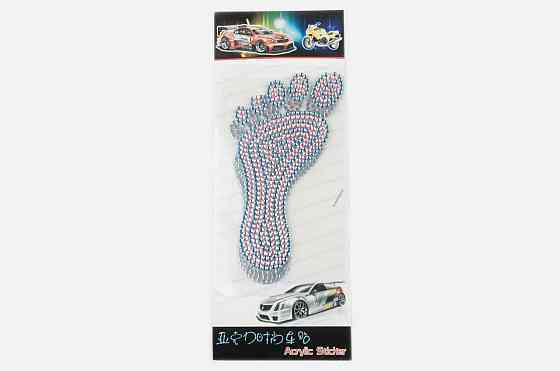 Наклейка   декор   FOOT   (16x9см, стразы розовые) Мукачево