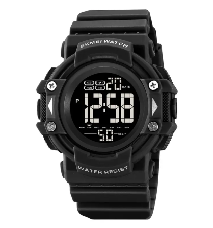 Часы мужские спортивные наручные Skmei 2195 (Черный с черным циферблатом) Винница