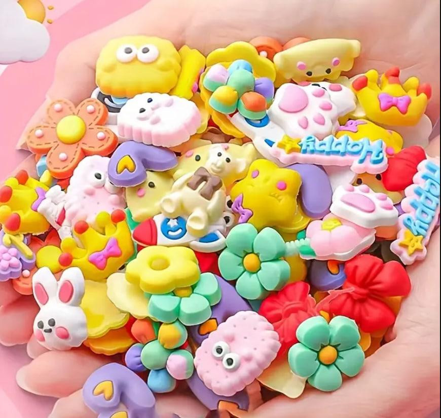 3D наклейки для термосов,мобильных телефонов,набор 20 шт. с мультяшными животными, цветами Киев - изображение 2