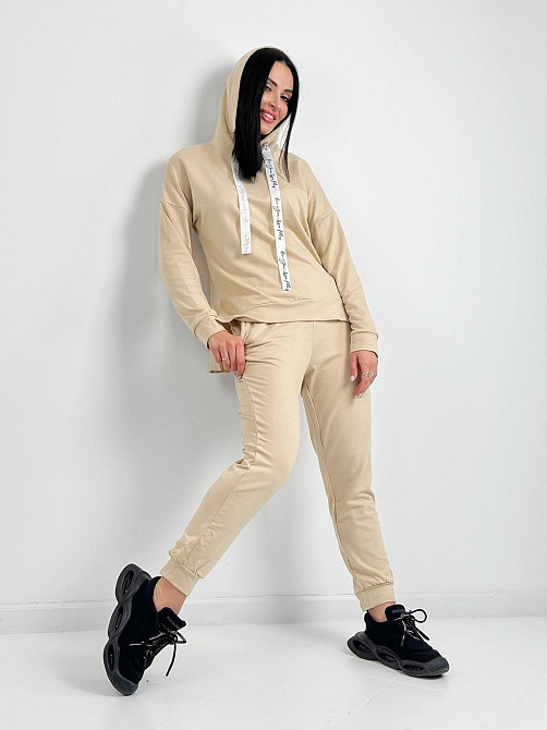 Спортивний трикотажний костюм трійка "Weekend" оптом | Батал | Розпродаж моделі Київ - фото 5