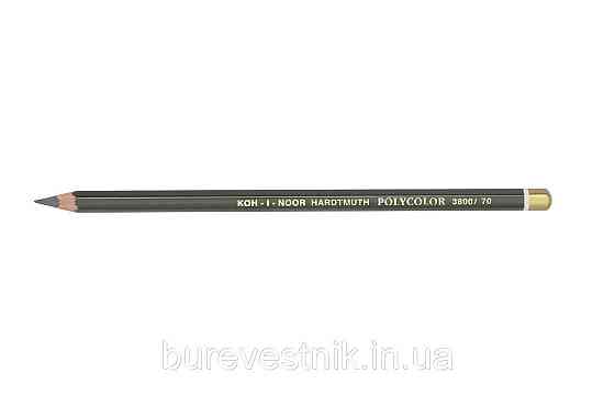 Олівець художній "Kooh-i-Noor" POLYCOLOR 3800/70 dark grey/темно-сірий, шт Київ