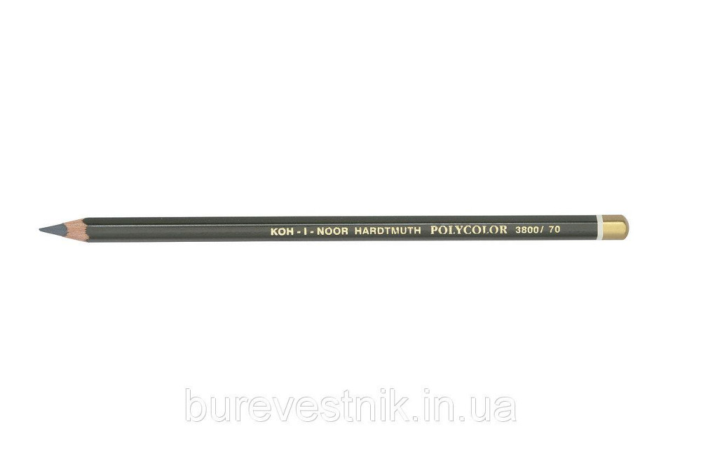 Олівець художній "Kooh-i-Noor" POLYCOLOR 3800/70 dark grey/темно-сірий, шт Київ - фото 1