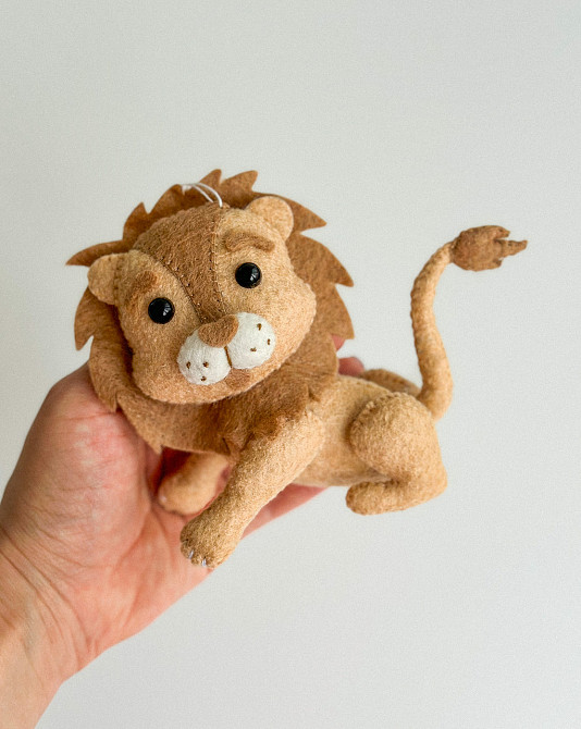 Іграшка з фетру ручної роботи Лев Київ - фото 3