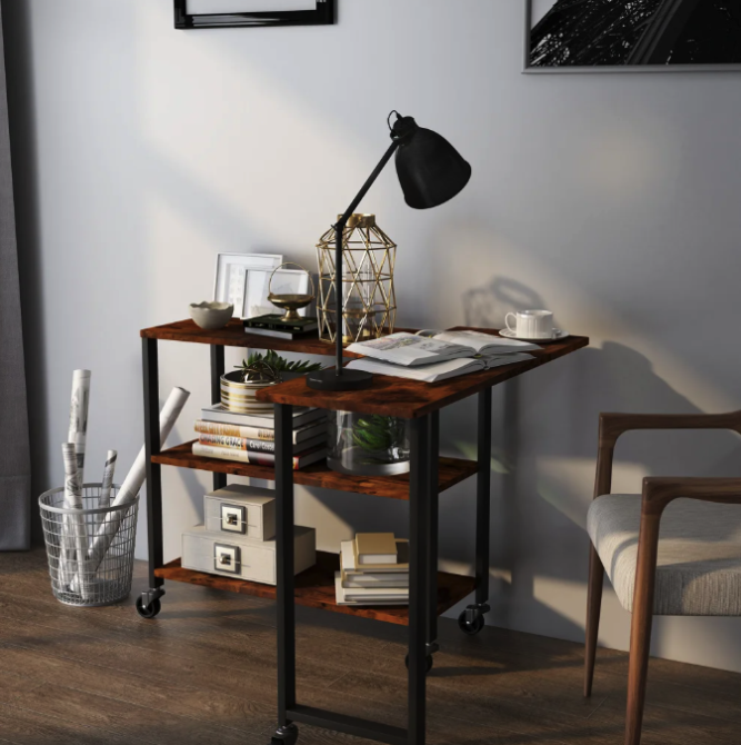 Стіл L-подібний Costway King обертовий в стилі Loft Київ - фото 8