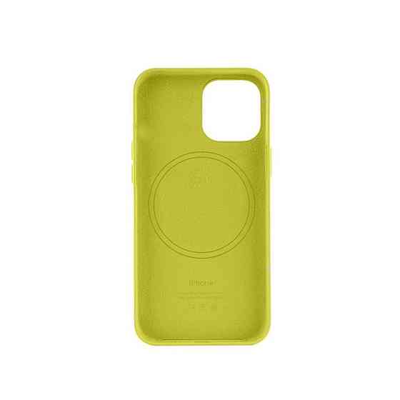 Чохол для смартфона Leather AAA Full Magsafe IC for iPhone 15 Canary Yellow Київ