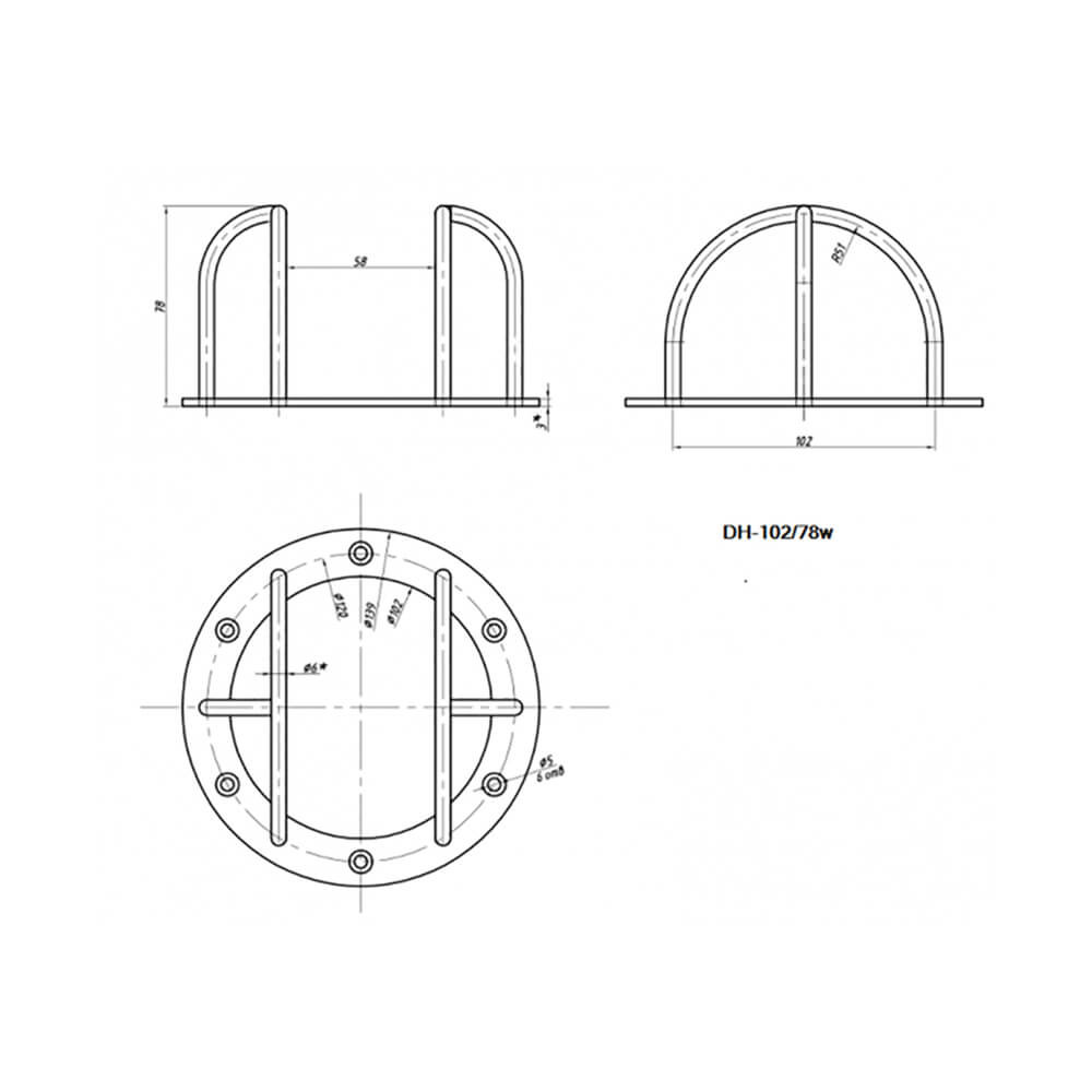 Захисний антивандальний кожух DH-102/78b для купольних камер Киев - изображение 2