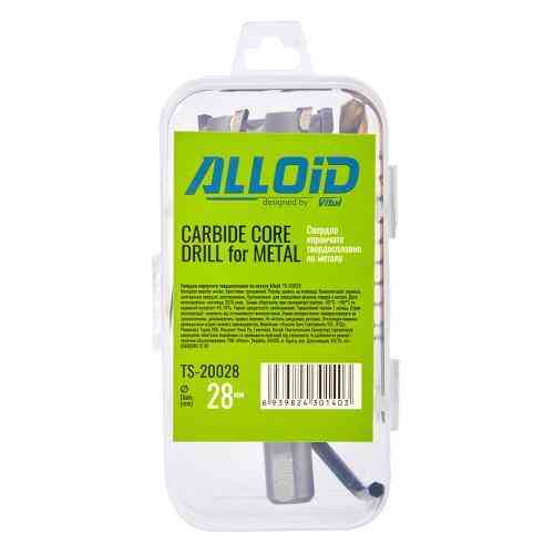 Свердло корончате твердосплавне по металу 28мм Alloid Одеса