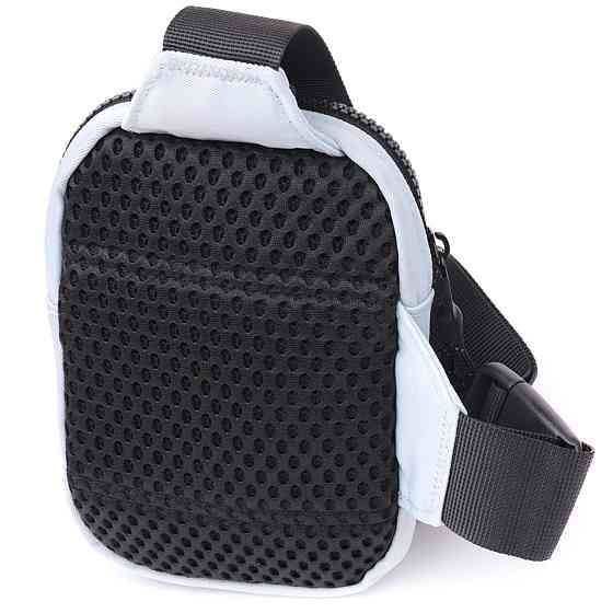 Практичная слинг сумка для путешествий из качественного текстиля Vintage 22868 Голубой Киев