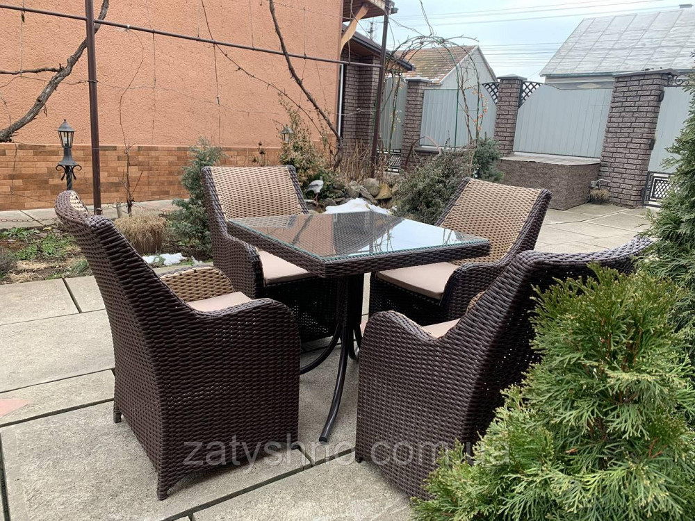 Мебель с ротангу, 4 кресла и стол плетеный Киев - изображение 6