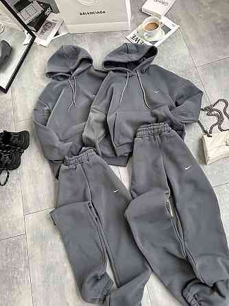 Жіночий трендовий костюм-двійка тринитка на флісі Графіт, 42/44 Одеса